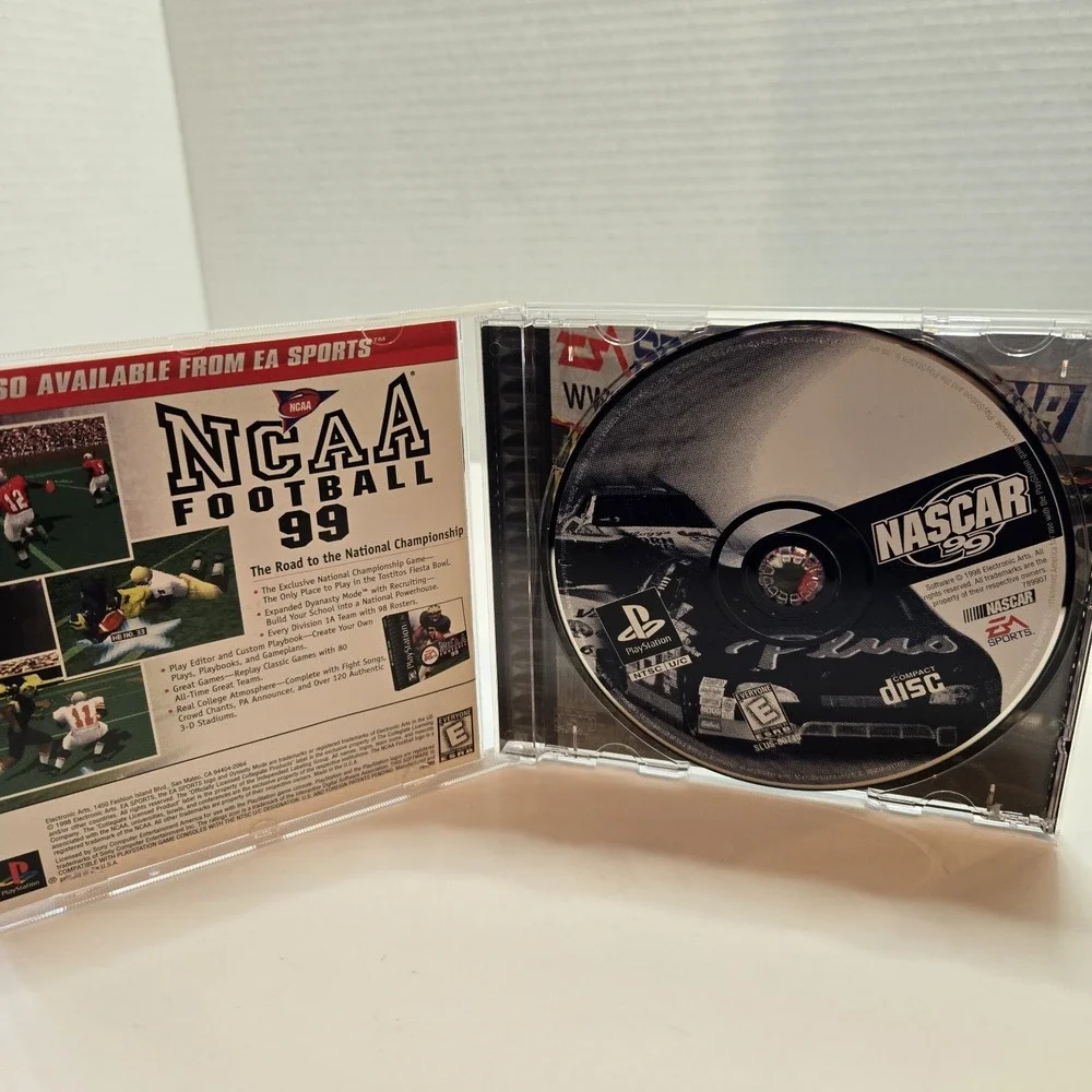 NASCAR 99 - (PS1, 1998) *CIB W Booklet* VGC* Black‎ Label* PlayStation One